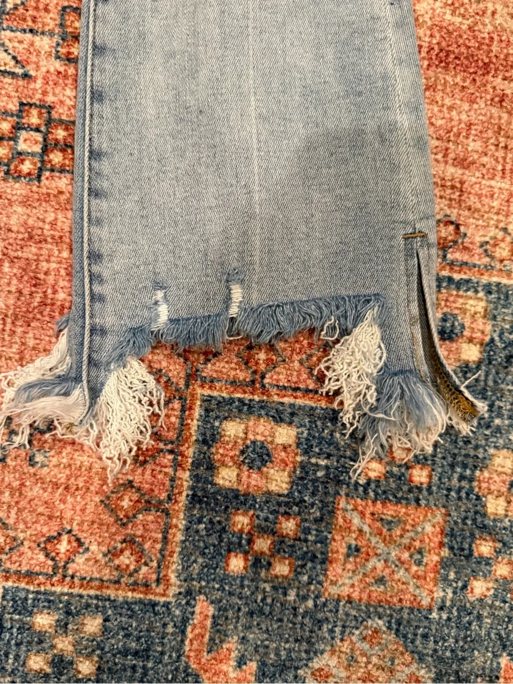 Distressed Light Blue Women's Flared Jeans